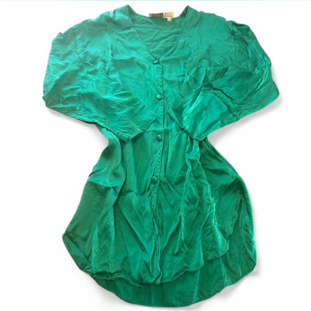 Victoria's Secret Emerald Green Silk Top